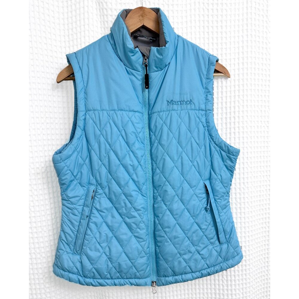 Marmot Women's Kitzbuhel Quilted Vest Powder Blue Sz Medium
